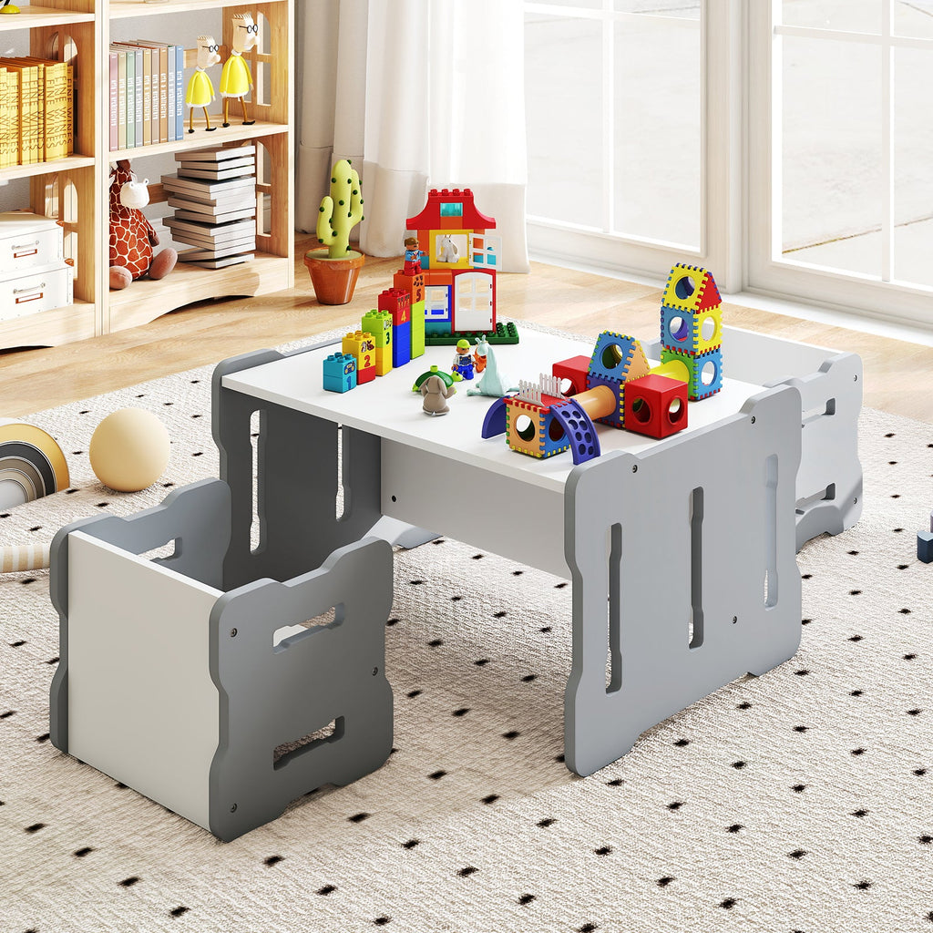 3-Piese Toddler Set with 2 Stools and Activity Table
