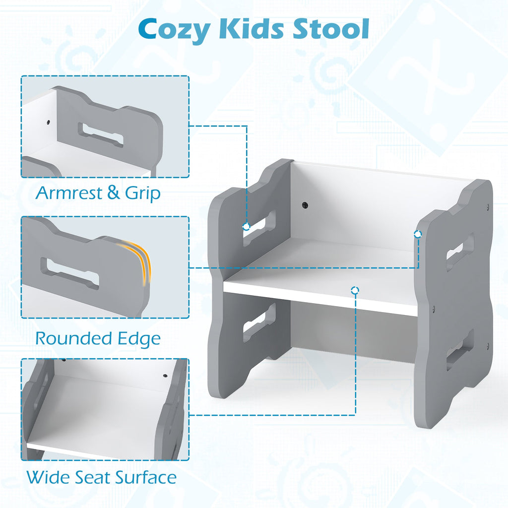3-Piese Toddler Set with 2 Stools and Activity Table