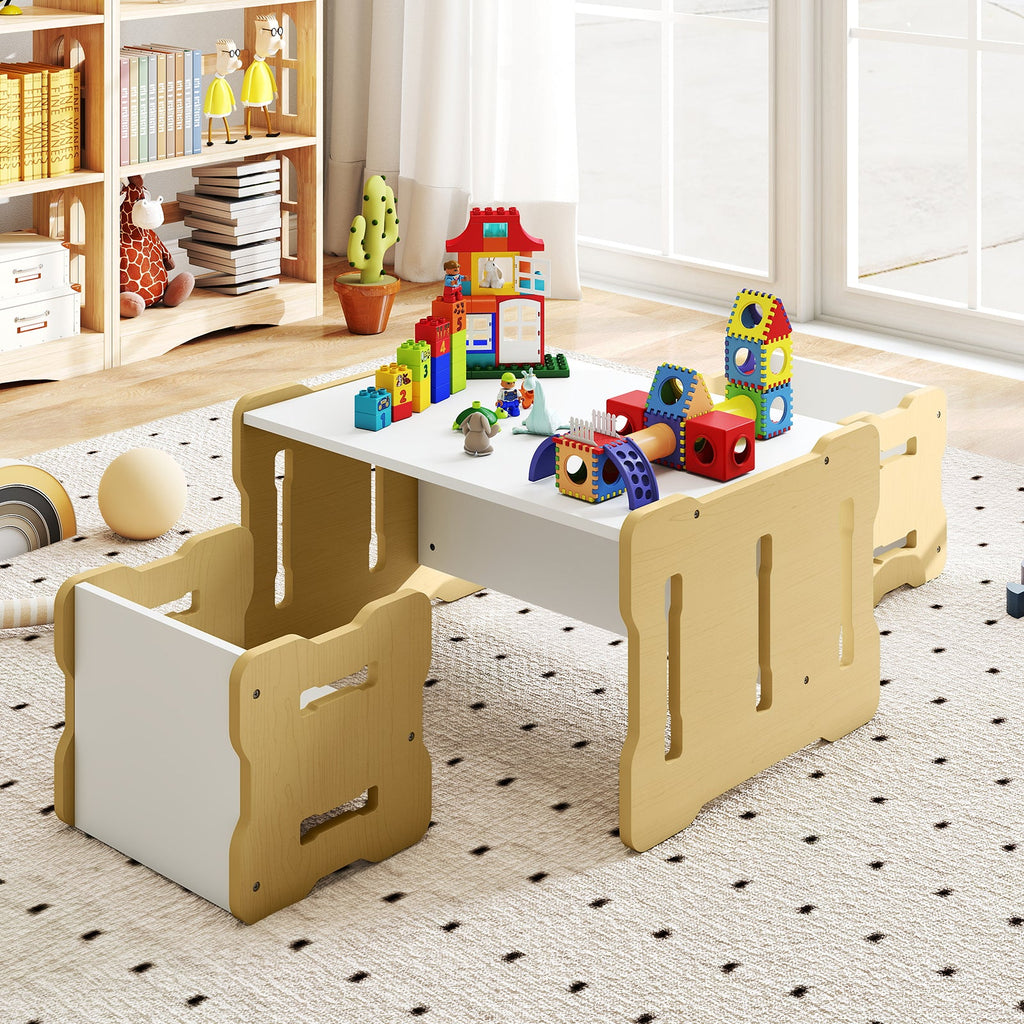 3-Piese Toddler Set with 2 Stools and Activity Table