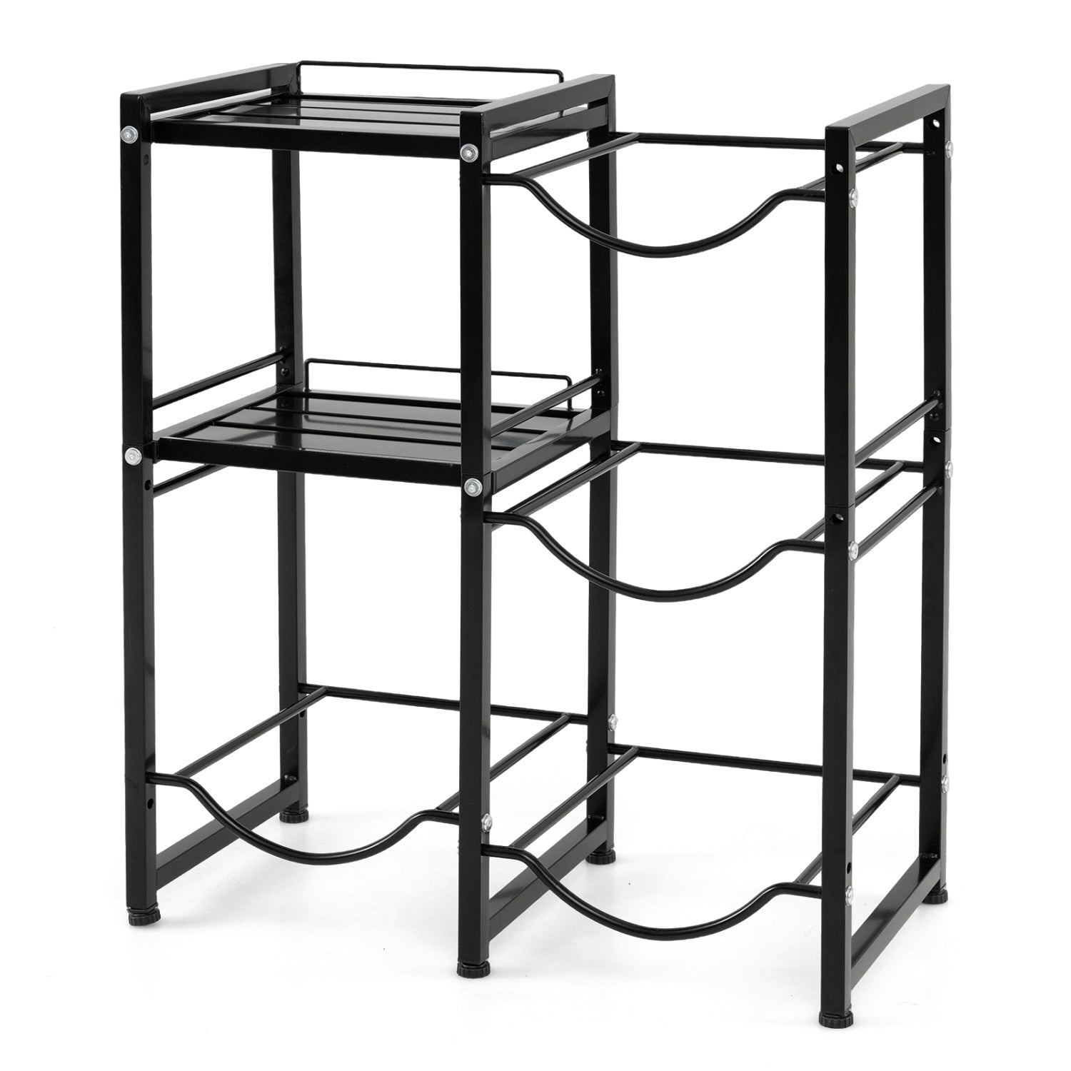 3-Tier Water Jug Holder with Shelves - 5 Gallon Capacity