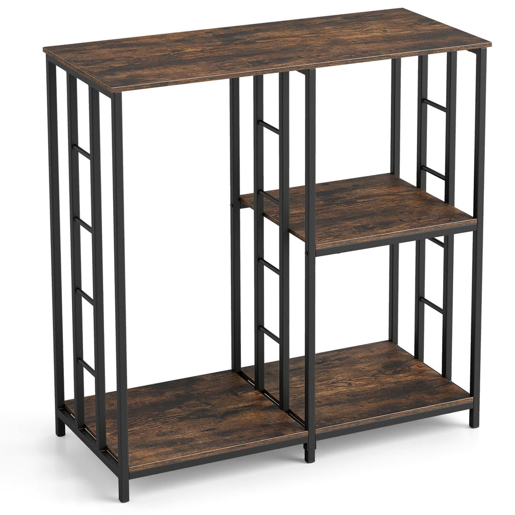 3-Tier Baker's Rack with Open Shelves - Rustic Brown