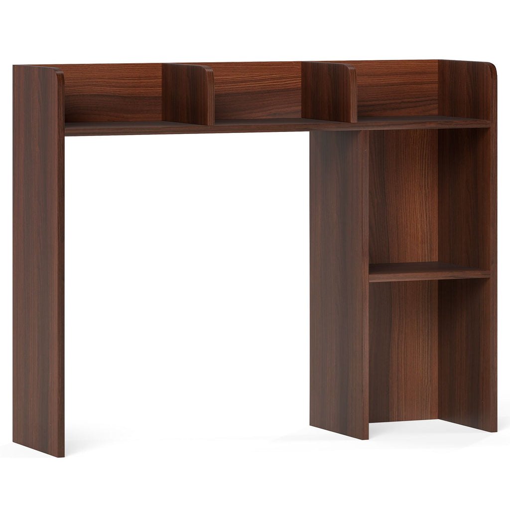 3-Tier Multipurpose Desk Bookshelf with 4 Shelves