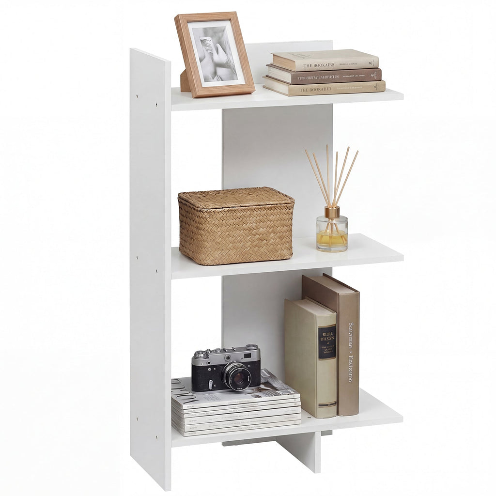 3 Tier Wooden Bookshelf with Anti-Tipping Kit