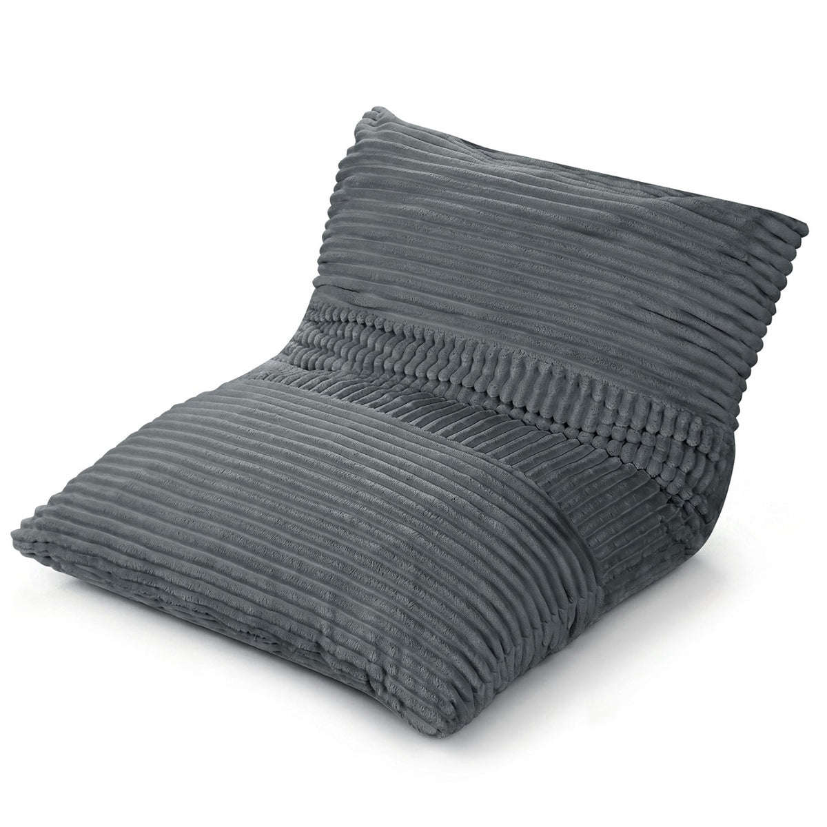 3-in-1 Convertible Bean Bag Chair with Corduroy Fabric
