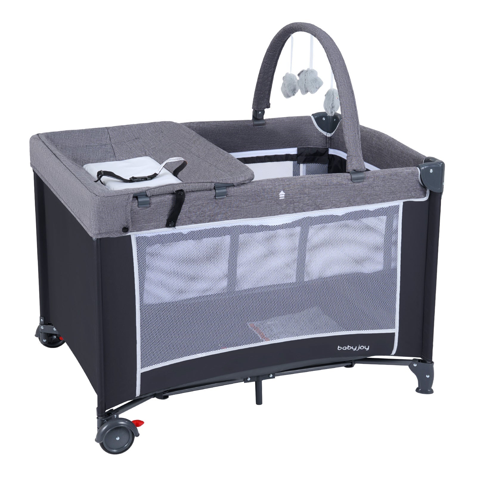 3-in-1 Portable Baby Crib and Playpen with Changing Table