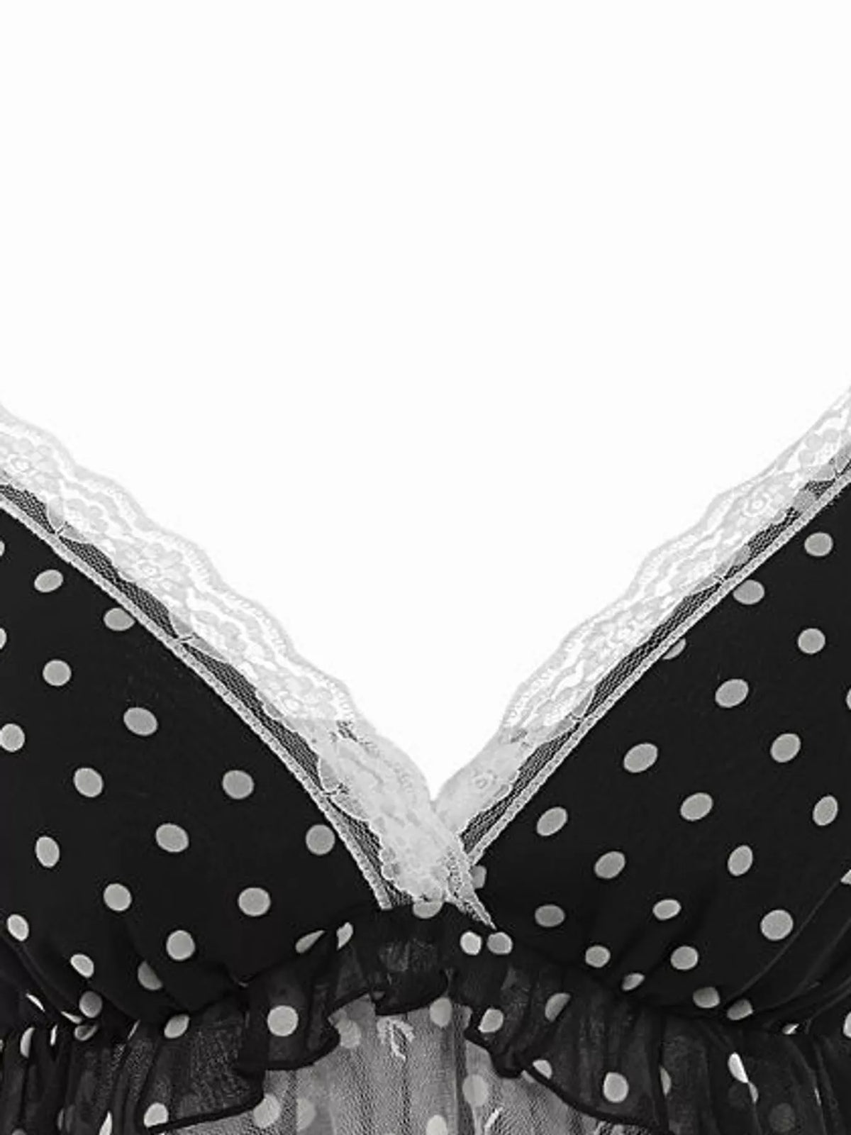 Ruffled Lace Trim Cami