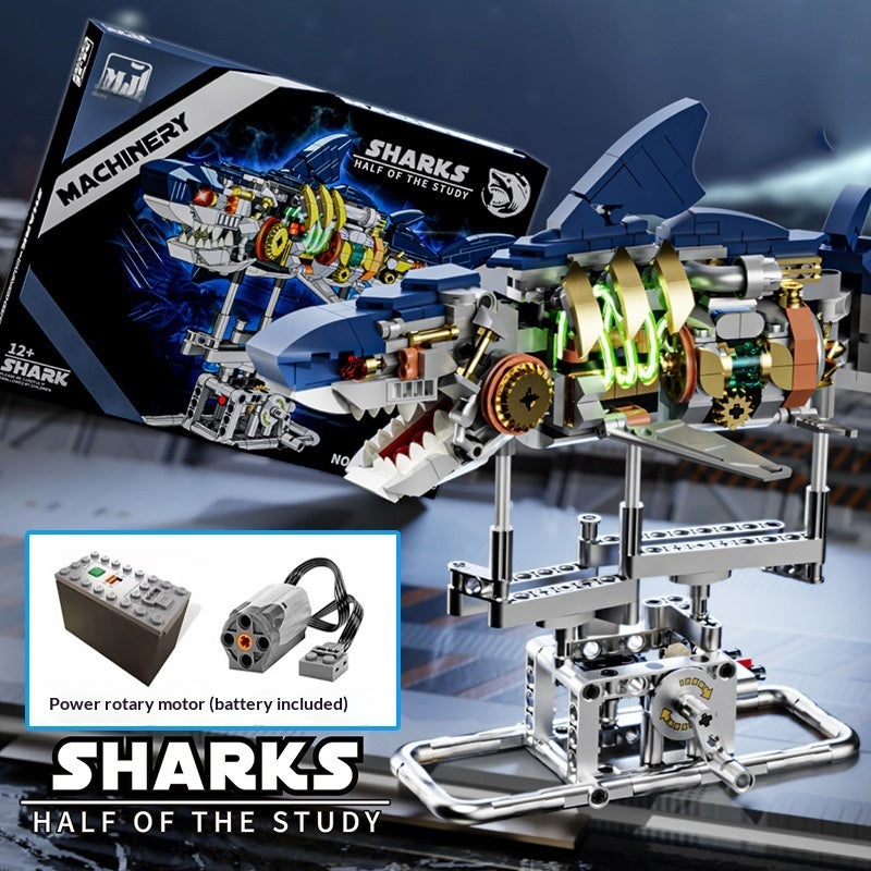 US And Electric Mechanical Lion And Whale Building Blocks That Also Double As Toys