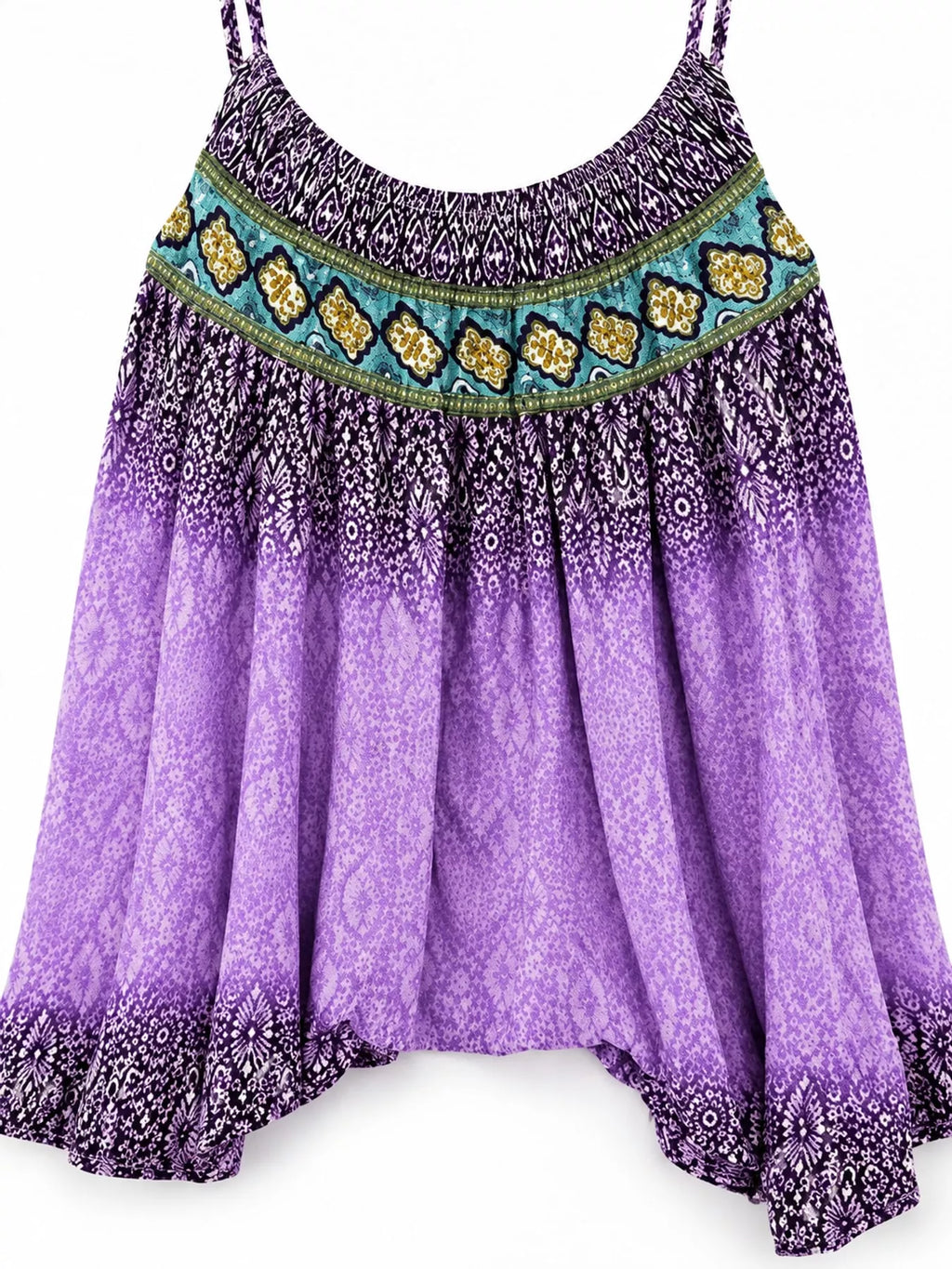 Full Size Printed Scoop Neck Cami Plus Size