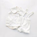 Casual White Children Vest Suit
