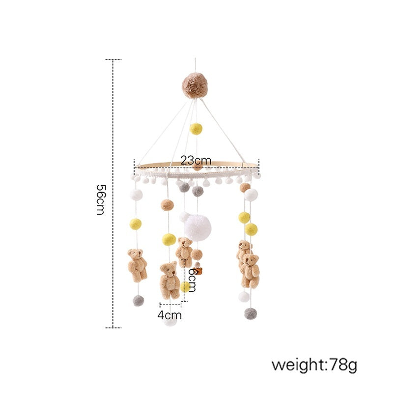 Crib Rattle Three-month-old Newborn Stroller Crib Headboard Rattle