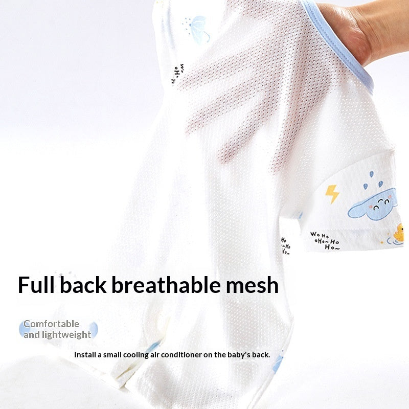 Baby Summer Thin Short-sleeved Jumpsuit