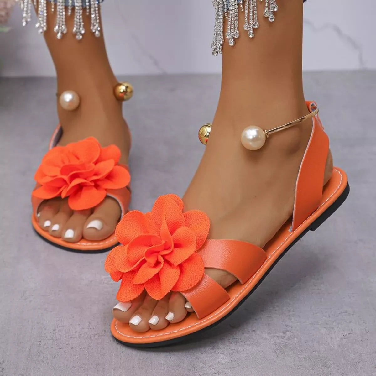 Flower Open Toe Sandals