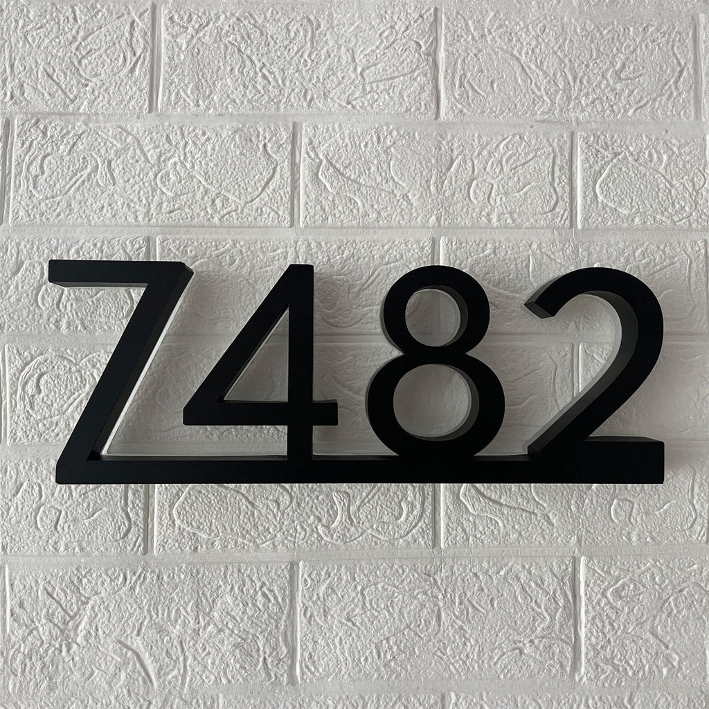 Backlit LED House Numbers with Underline – Modern Illuminated Address Numbers