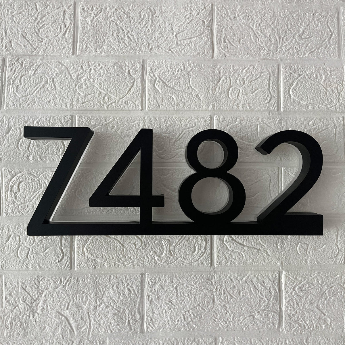 Backlit LED House Numbers with Underline – Modern Illuminated Address Numbers