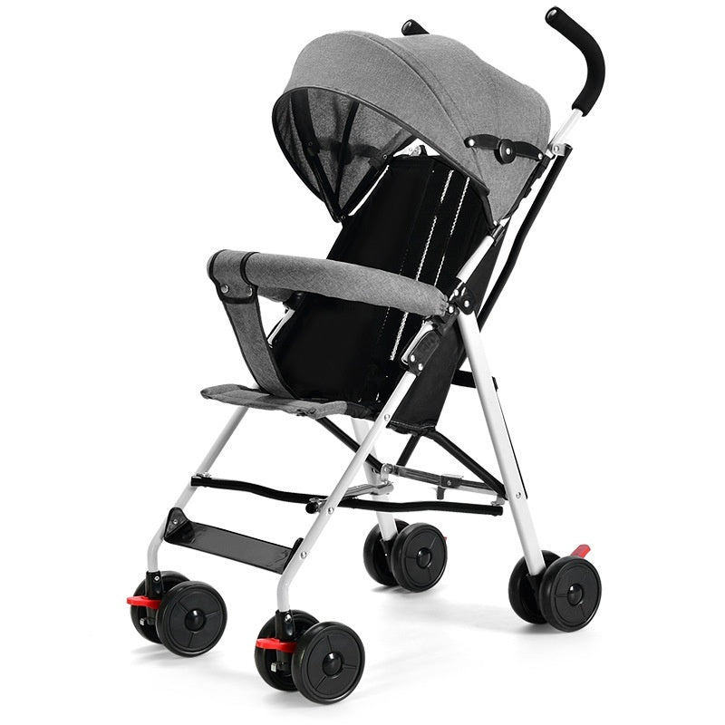 Lightweight Foldable Stroller With Both Sitting And Reclining Positions
