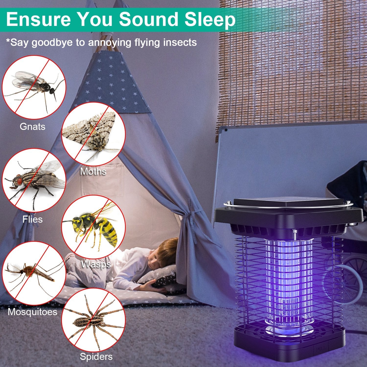 Bug Zapper Solar Powered Mosquito Killer