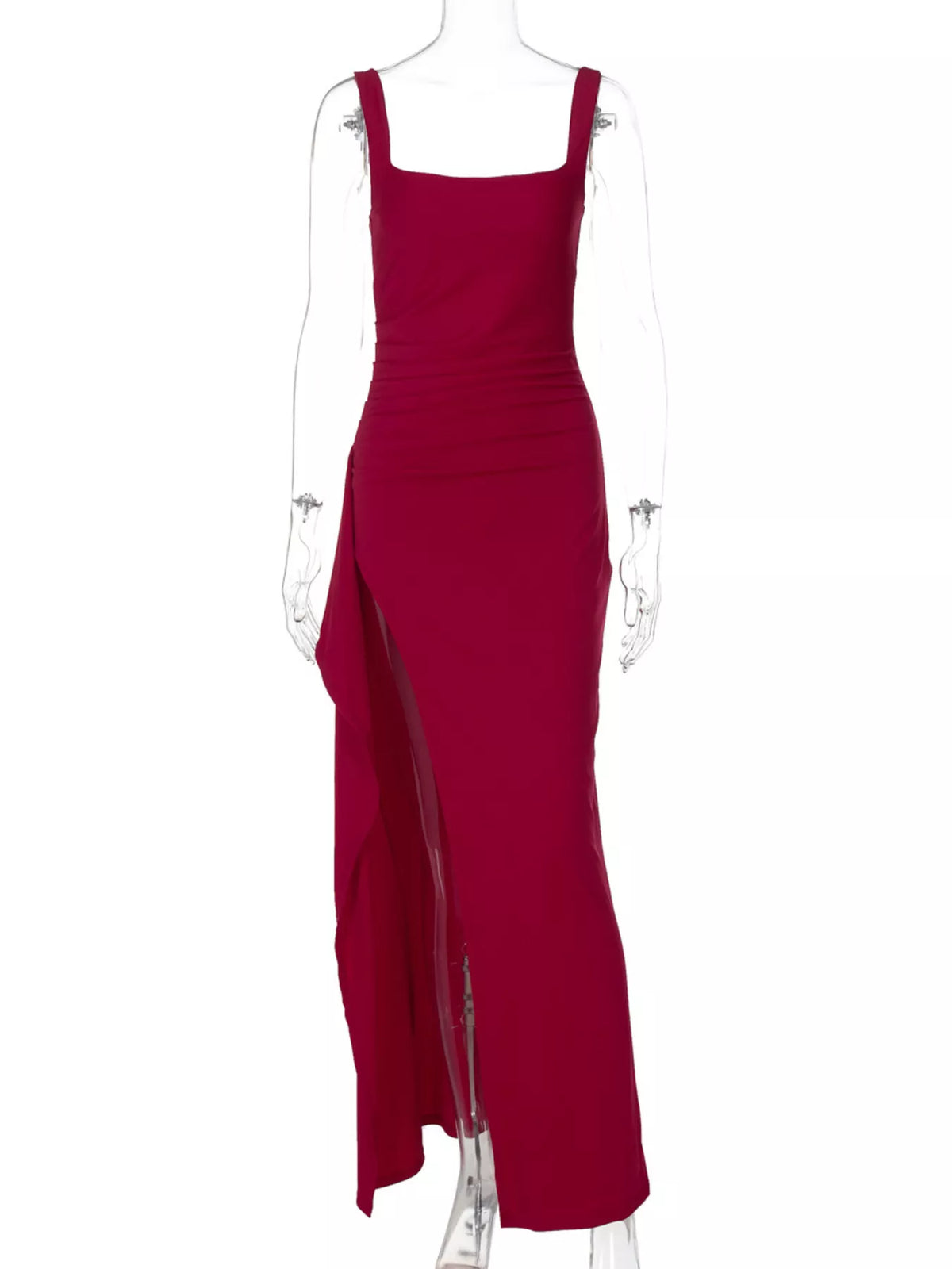 Slit Square Neck Maxi Dress