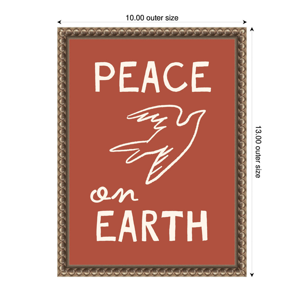 Peace on Earth by Kikiandnim Framed Canvas Wall Art Print
