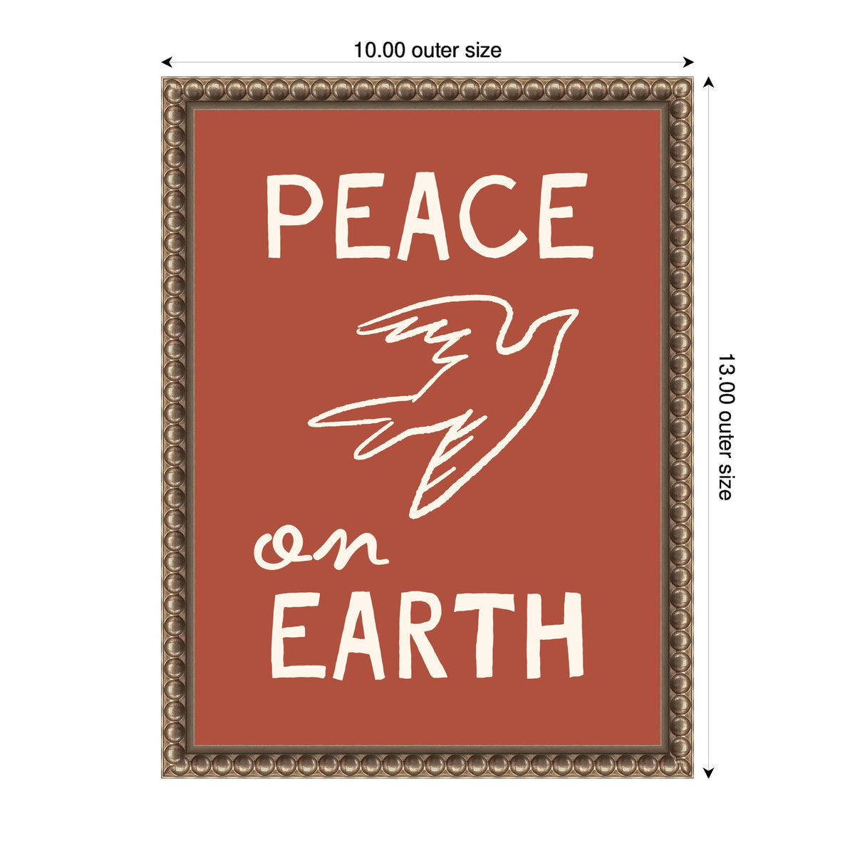 Peace on Earth by Kikiandnim Framed Canvas Wall Art Print