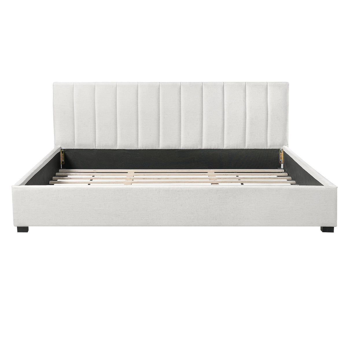 King Size Upholstered Bed Frame With