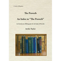 The Proverb and An Index to "The Proverb" - Paperback
