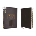 Nasb, Thinline Bible, Leathersoft, Black, Red Letter Edition, 2020 Text, Thumb Indexed, Comfort Print - Imitation Leather