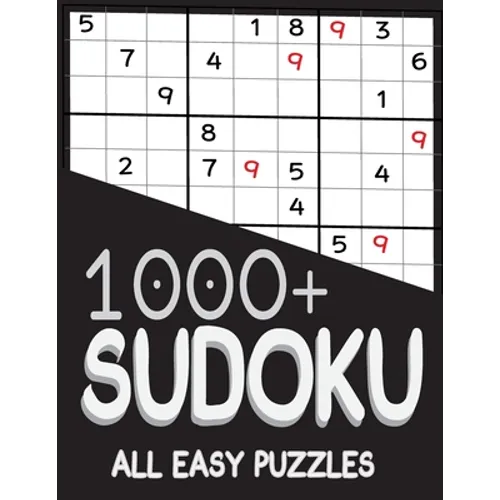 1000+ Sudoku All Easy Puzzles: Sudoku easy book, puzzles for adults 1000+ - Paperback