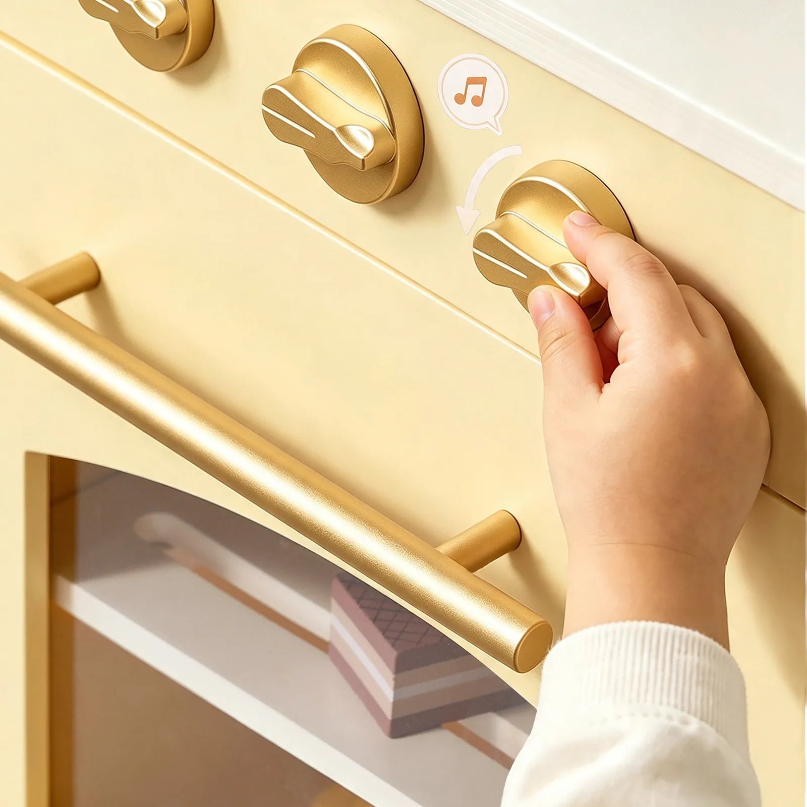 Tiny Land® Wooden Play Kitchen with Storage for Creative Toddlers