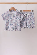 Camo Silky Scalloped Polo Set