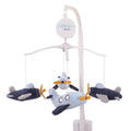 Little Love by NoJo Soar High Little One Navy Plush Airplane Musical Mobile
