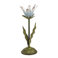 Metal Flower Taper Candle Holder