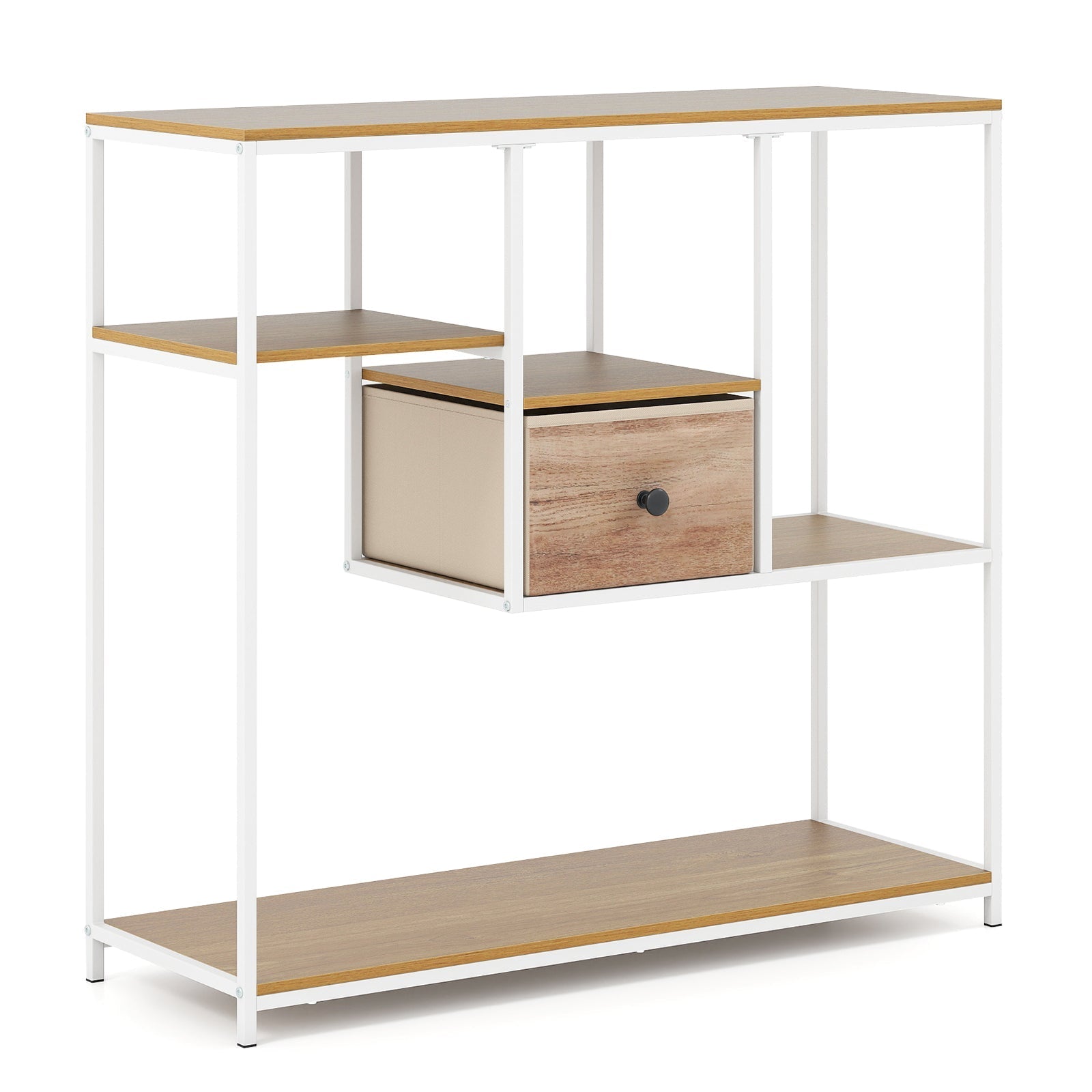 40 Inch Console Table Behind Sofa Couch with Storage