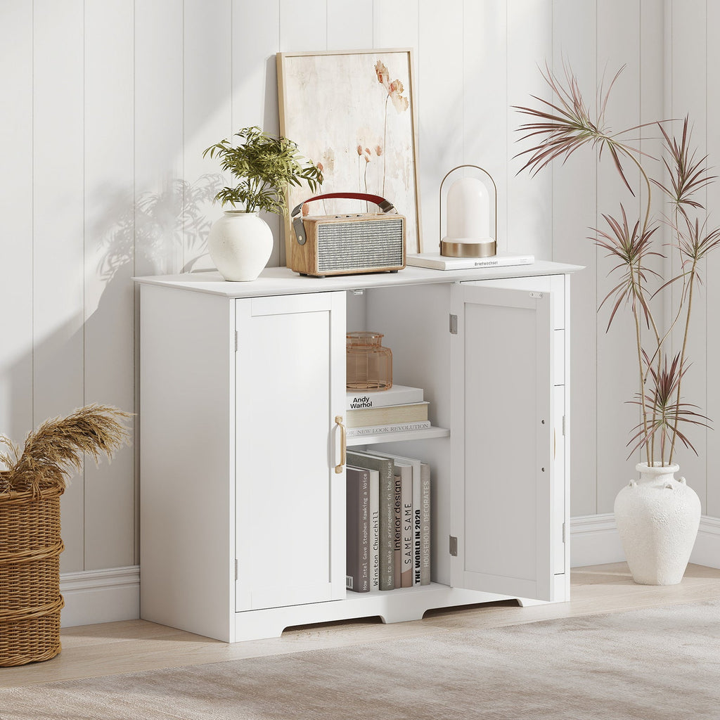 40 Inch Modern Kitchen Sideboard Buffet Cabinet with 2 Drawers and Adjustable Shelf