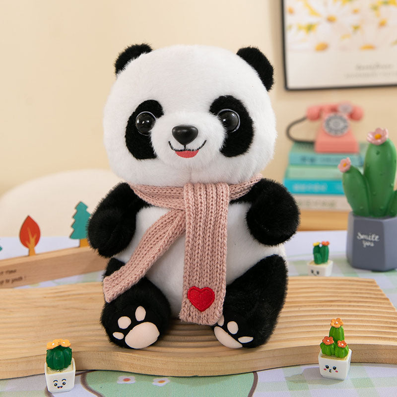 Cute Panda Plush Toy Wearing Clothes