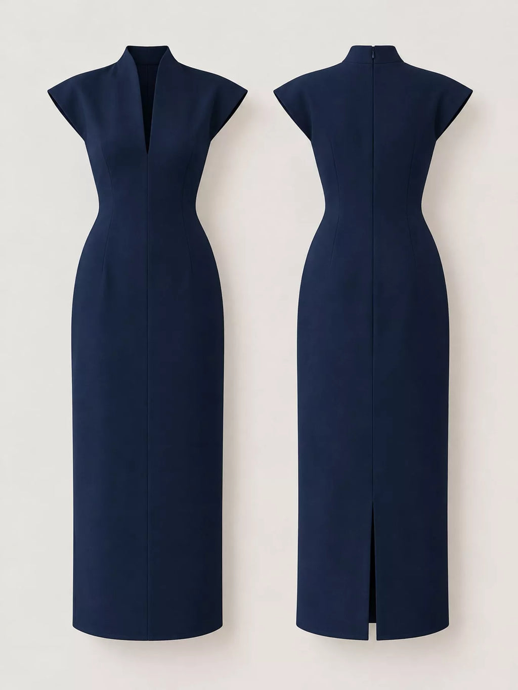 Slit Sleeveless Bodycon Midi Dress