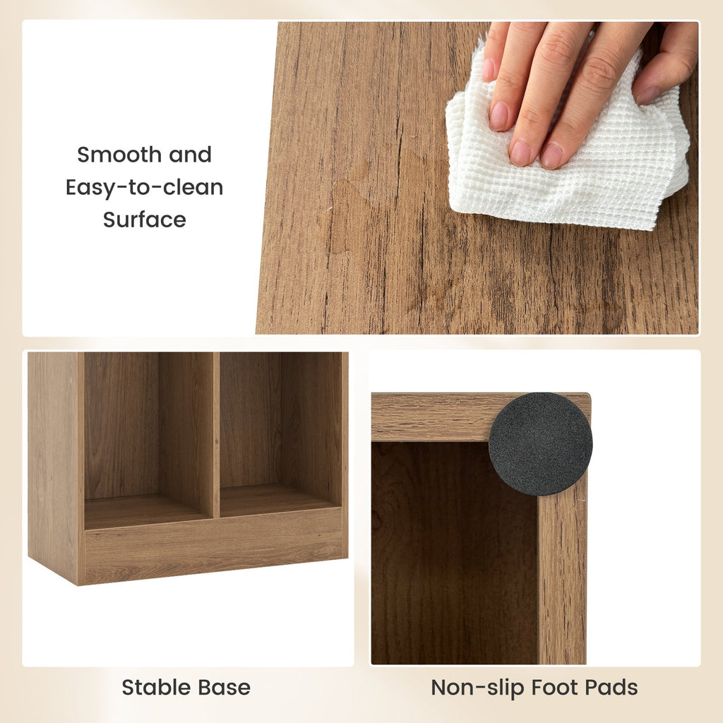 41 Inches 5-Cube Floor Bookcase with 2 Anti-Tipping Kits