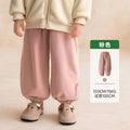 Elastic Waist Warm Trousers Winter Casual Bottoms