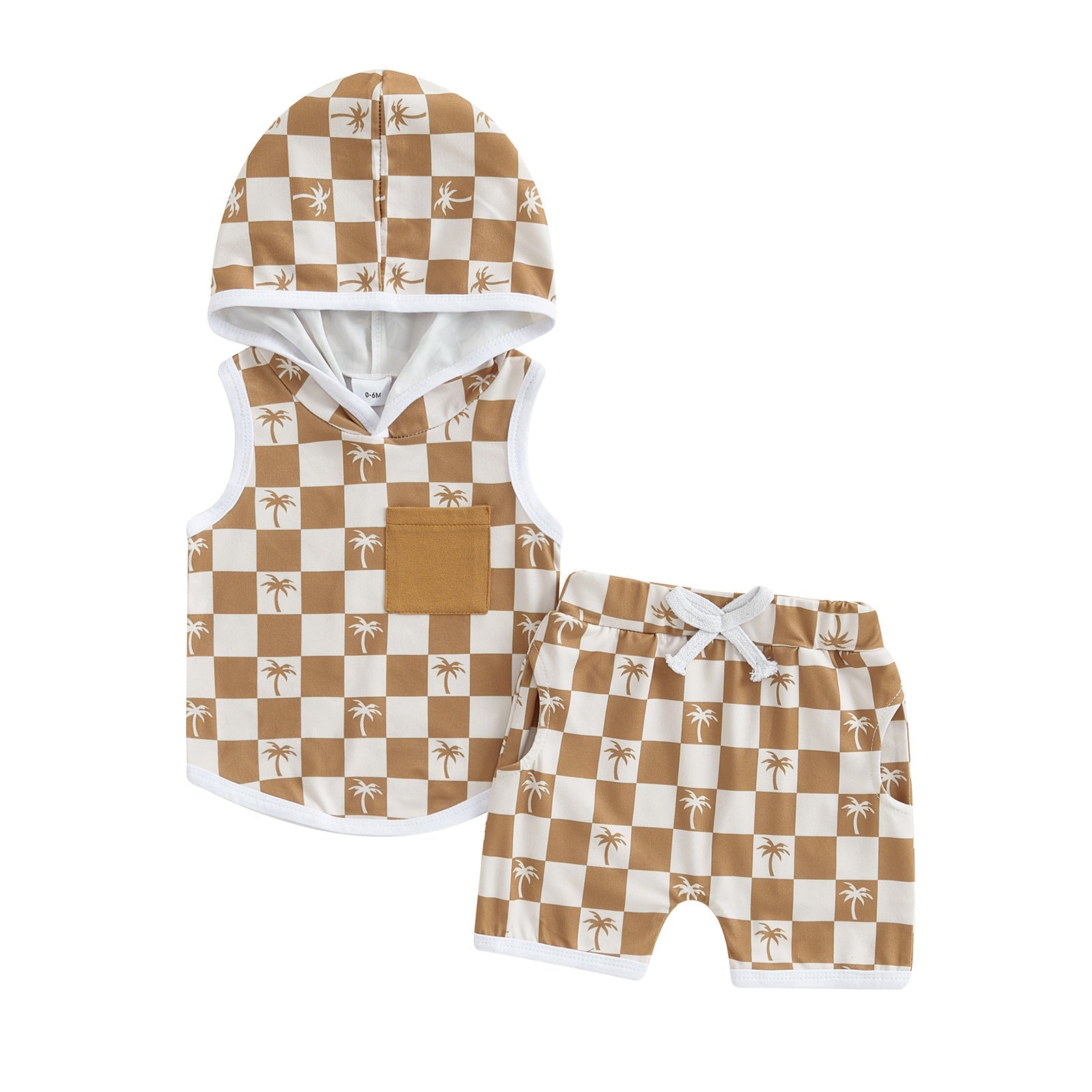 Printed Top And Shorts Set For Boys