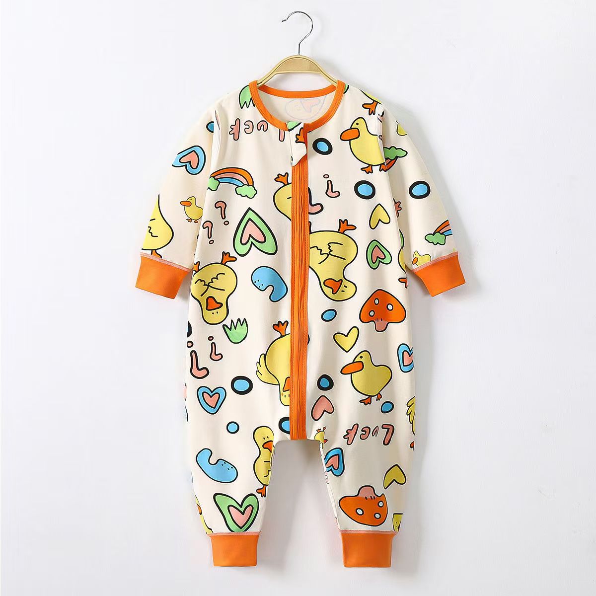 Split-leg Sleeping Bag To Prevent Kicking Off The Covers One-piece Bodysuit