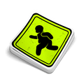 Fat Guy Crossing - Hard Hat Decal