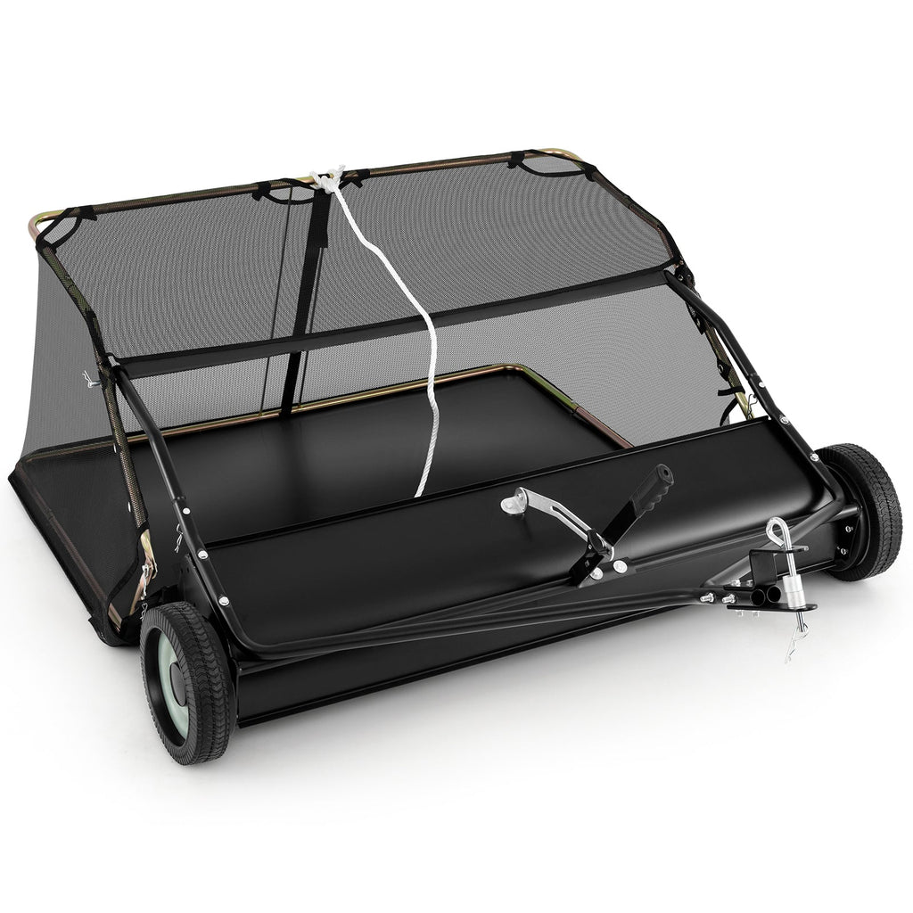 42 Inch Tow-Behind Lawn Sweeper with 26/27 Cu.FT Hopper Bag