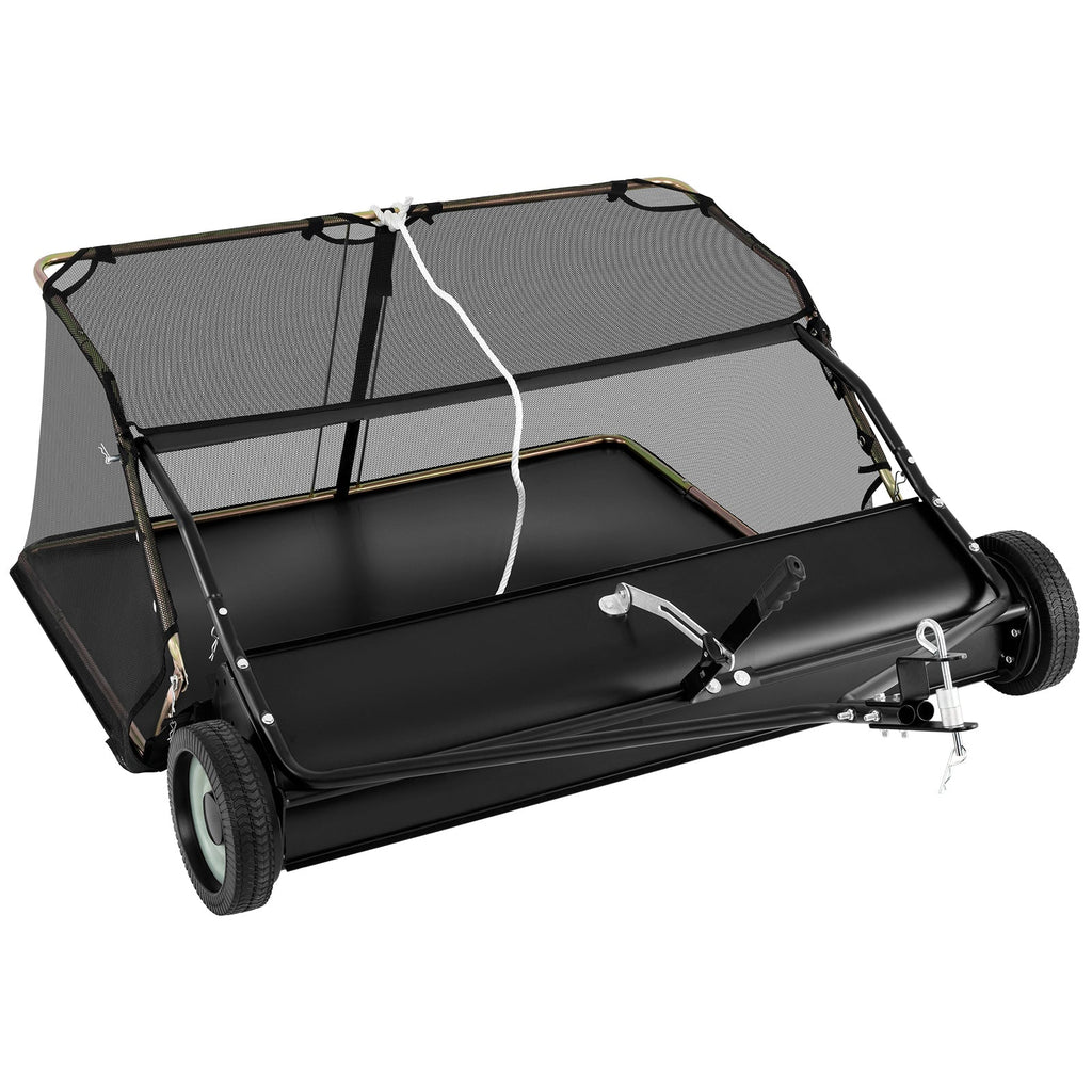 42 Inch Tow-Behind Lawn Sweeper with 26/27 Cu.FT Hopper Bag