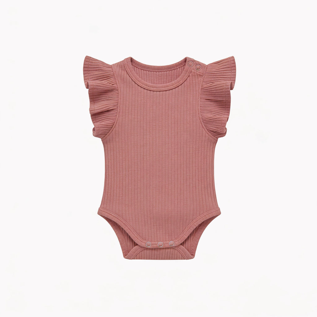 Baby Romper Knitted Ribbed Infant Onesie
