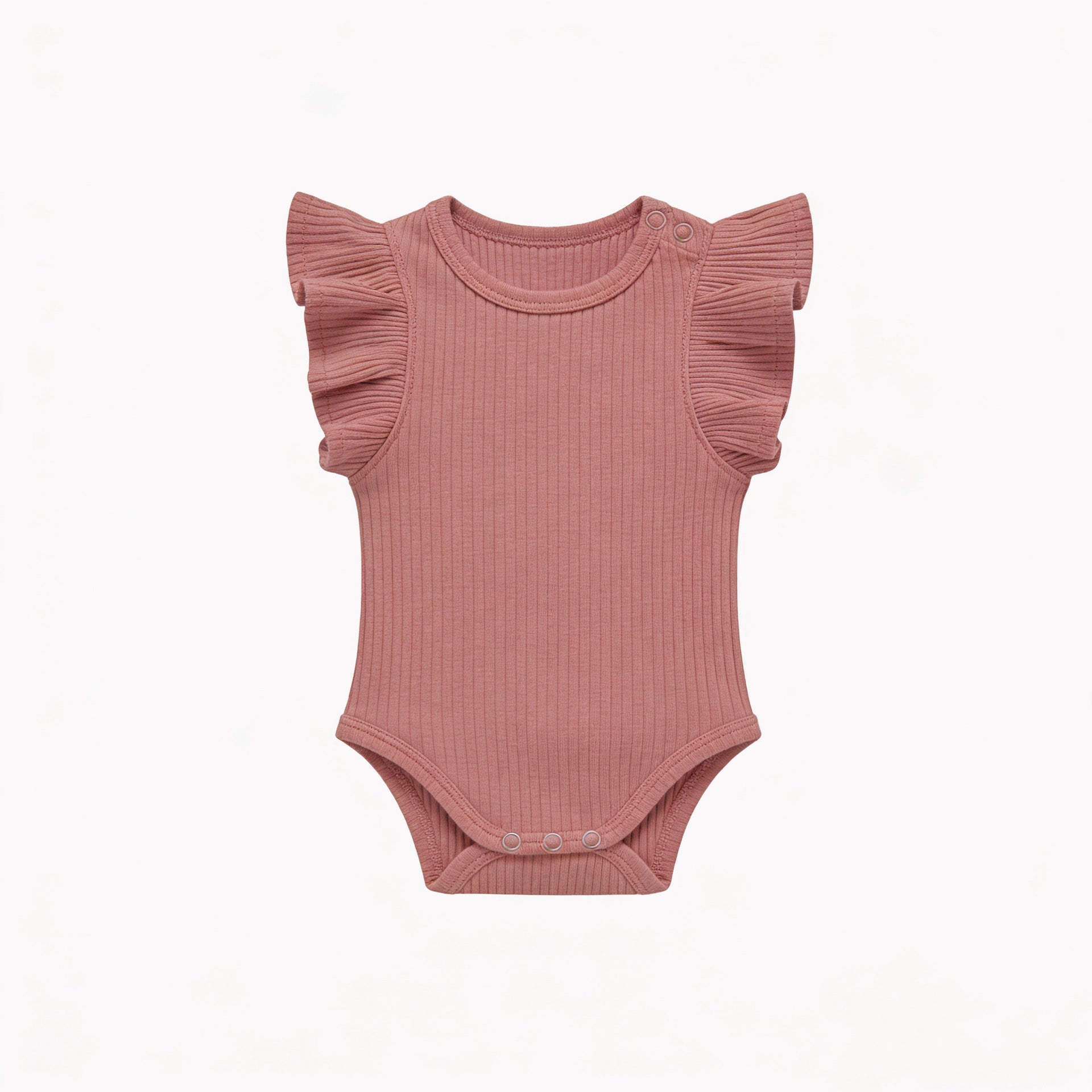 Baby Romper Knitted Ribbed Infant Onesie