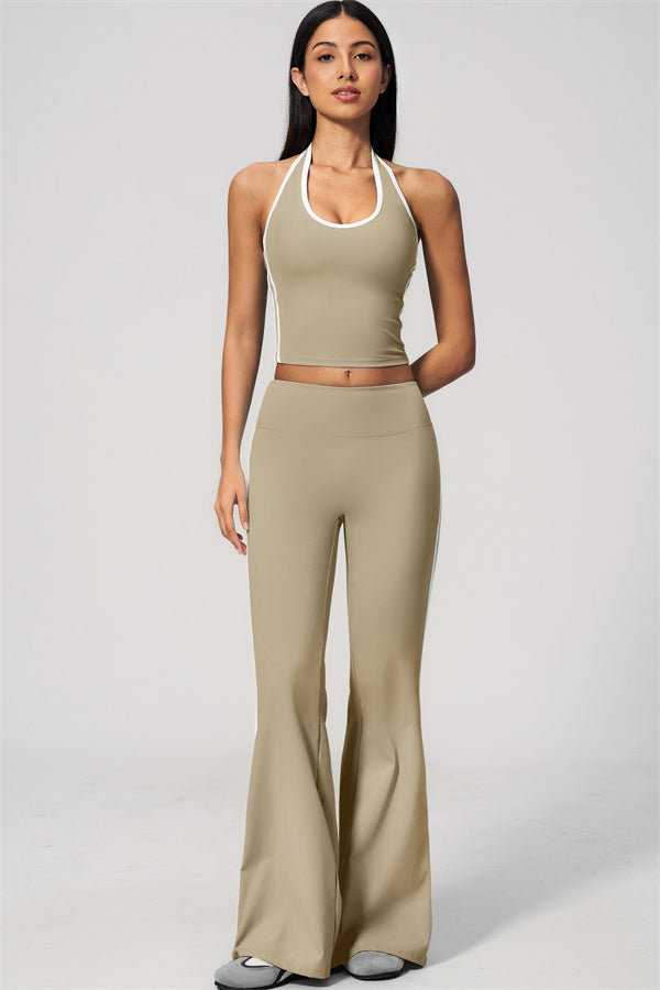 The Onyx Tank Top Flared Leggings 2-Piece Set