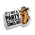 Not Party Weiner - Hard Hat Decal