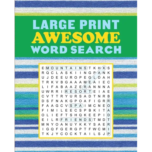 Large Print Awesome Word Search - Paperback