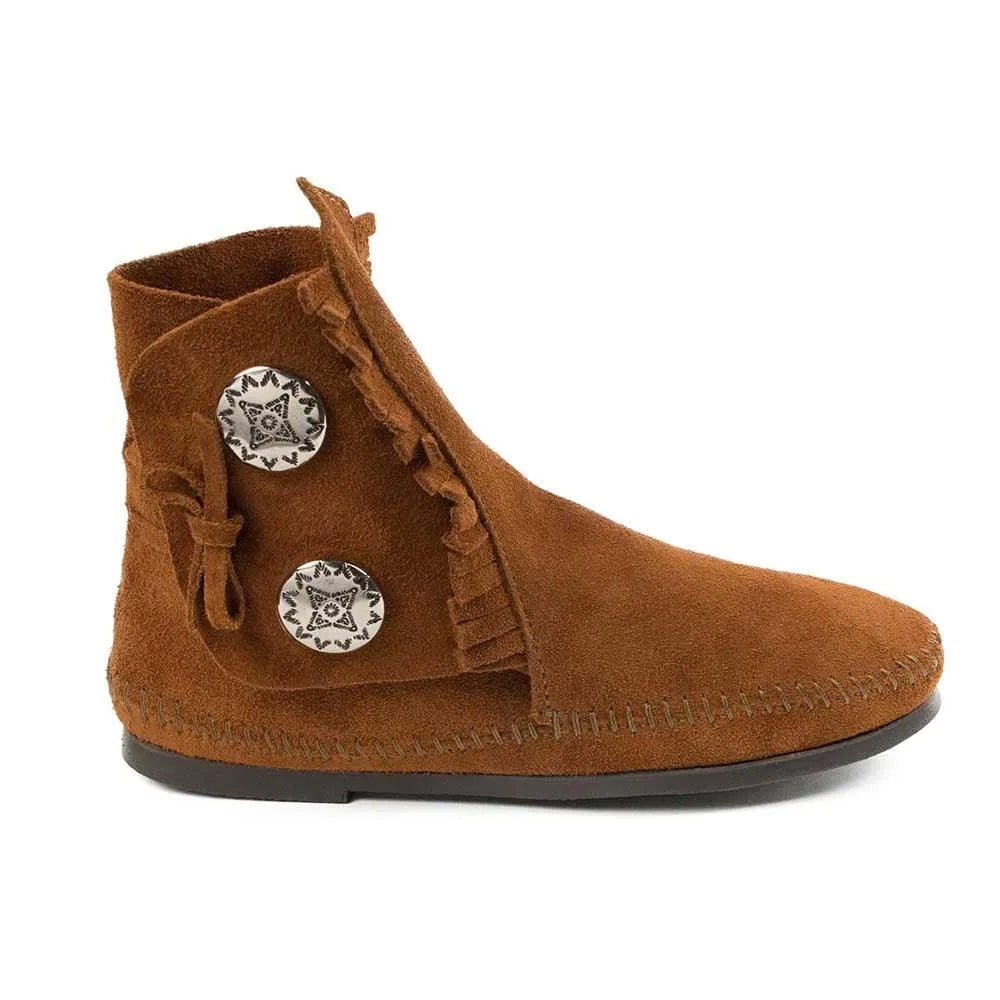 Minnetonka Two Button Hardsole Boot - Mens Boots