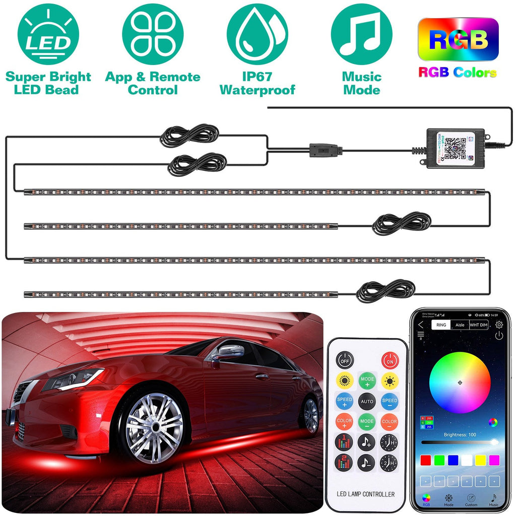 Waterproof RGB Underglow LED Strip for Car Exterior Lighting