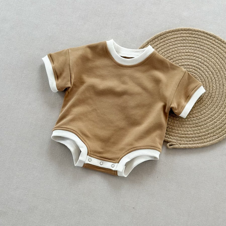 Loose-fitting Class A Cotton Onesie For Babies